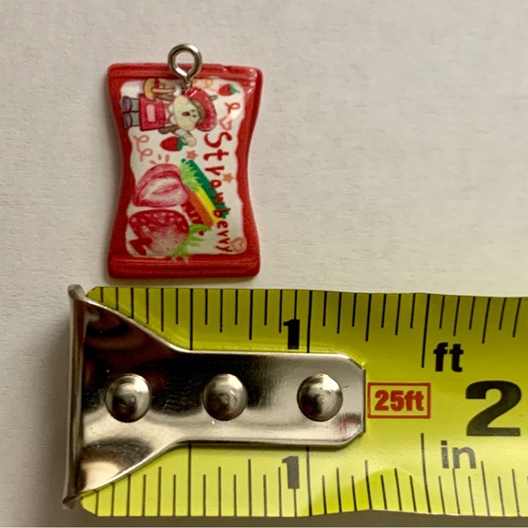 Strawberry Packet Charm Pendant - Picture 7 of 8